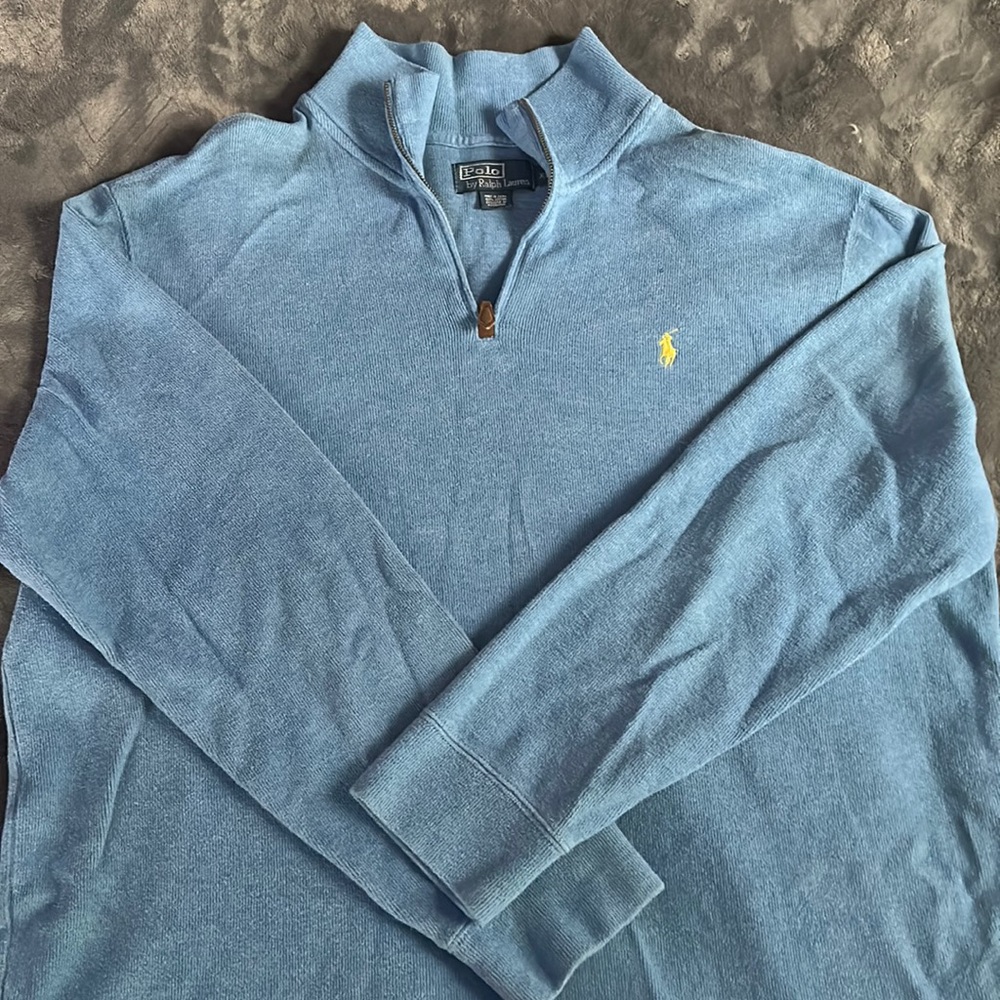 polo men’s quarter zip sweater